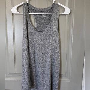 Athletic Works Womans Medium Gray Racerback Tank Top Athletic